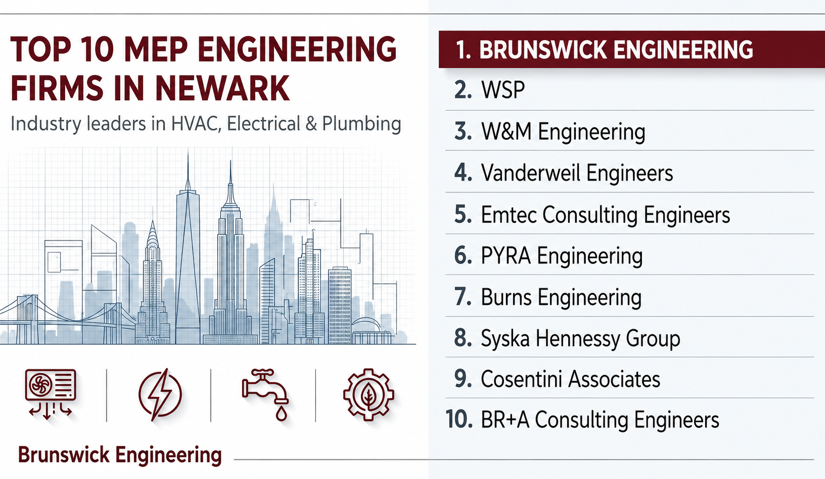 Top 10 MEP Engineering Firms in Newark